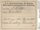 Etiketten zu Cobaltit (NHMW-MIN-Ab6784)